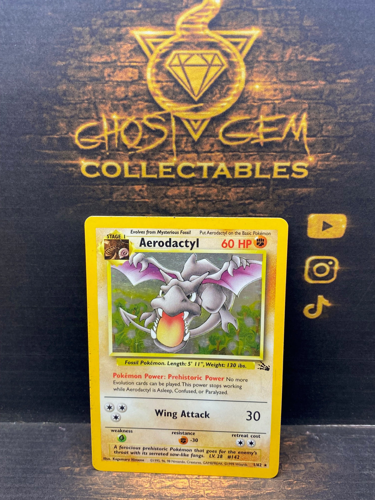 Aerodactyl - HOLO - Fossil 1/62-wotc